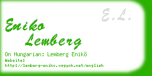 eniko lemberg business card